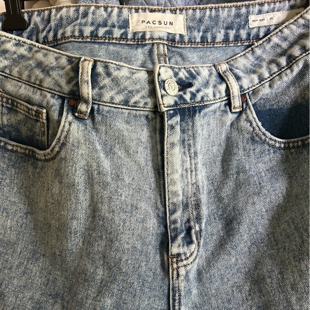 PACSUN LOS ANGELES HIGH RISE ACID WASH MOM JEANS 90s SIZE 30 - Picture 5 of 7